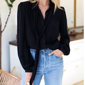 Emerson Fry Classic Black Blouse